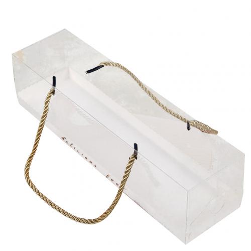 Kuchen verpackung 10Stck Tragbare transparent Kuchen Schweizer Rolle Boxen Haustier Verpackung Nachtisch Behälter Kuchen Kasten Küche zubehör: golden L