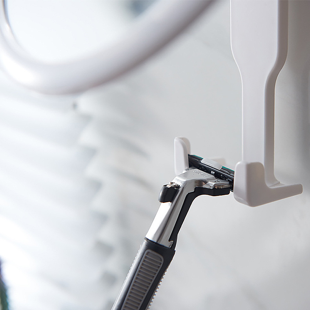 Shaving Mirror Bathroom Mirror Drill-Free Wall Self-Adhesive Vanity Mirror with Suction Cup Folding Shower Bathroom Accessories