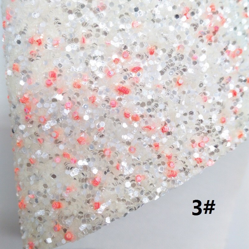 ROZE KANT Glitter Fabirc, Faux Leer Stof, synthetisch Leer Stof Lakens Voor Boog A4 21x29CM Twinkling Ming XM564: 3