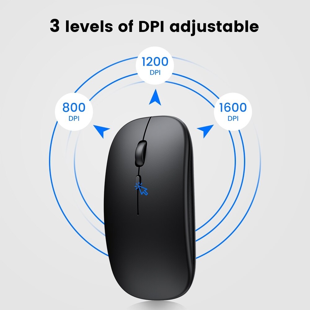 Draadloze Muis Bluetooth Oplaadbare Muis Draadloze Computer Stille Mause Ergonomische Mini Muis Usb Optische Muizen Voor Pc Laptop