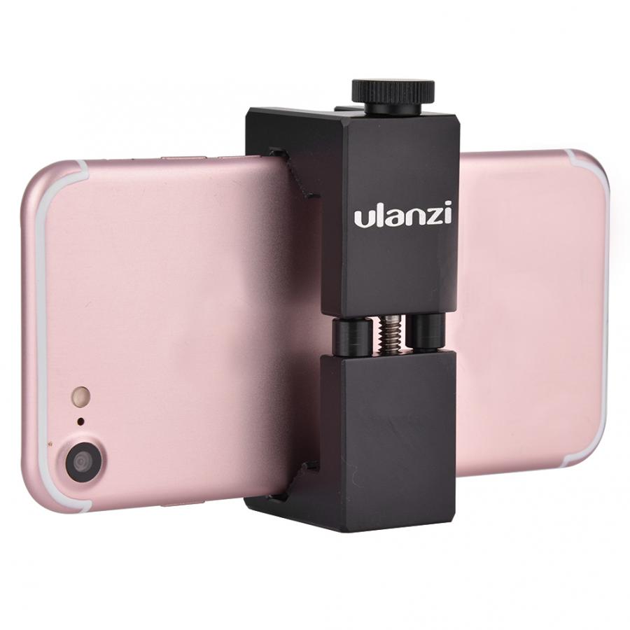 Ulanzi Universal Phone Holder 1/4" Screw Mount Height Adjustable Smartphone Holder Simple Installation Phone Photograph Tool