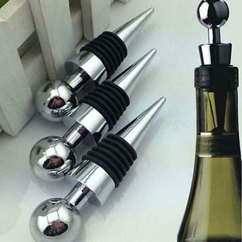 Bottle Stopper Wine Cork Vacuum Reusable Plug Stainless Steel Sealer Sealed Caps