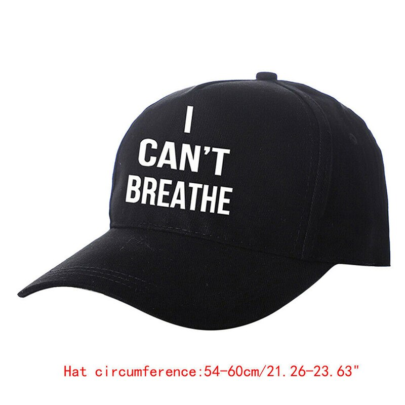 Je ne peux pas respirer le chapeau, le BLM Black Lives compte