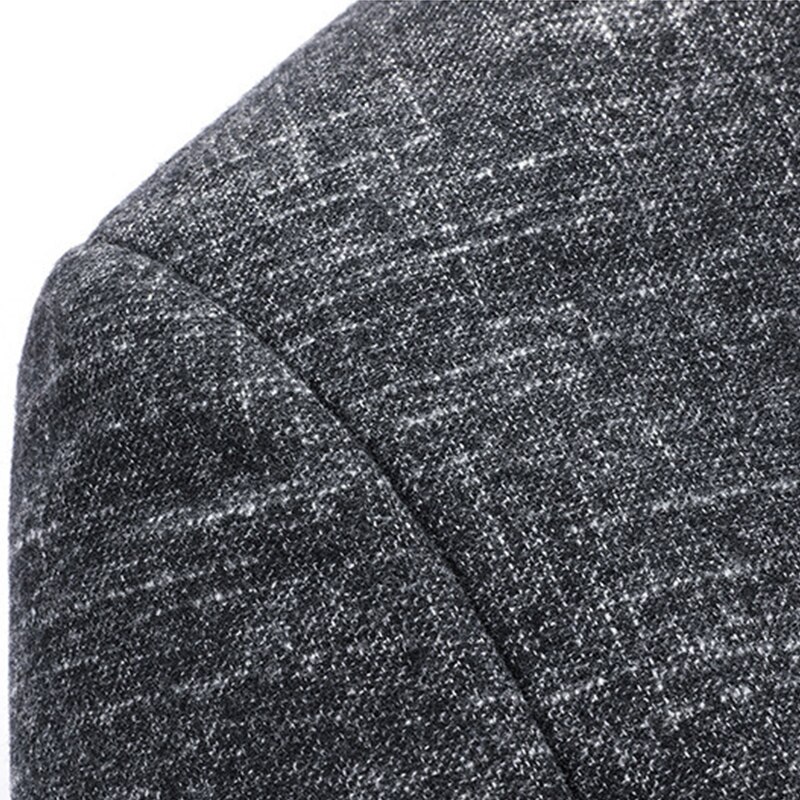 Stehkragen Männer Grau Anzug Jacke Geschäft Clever lässig Neue Einreiher Anti-Falten Herren Tunika Anzug Jacken