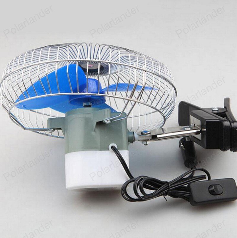 Mini Electric 8 inch 24 V 25W Car Fan Low Noise Summer auto Air Conditioner Portable Vehicle Cooling Fan