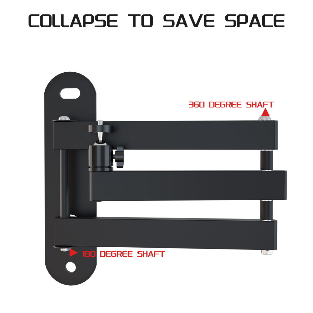 Photography Studio Boom Arm Wall Mount for Video Strobe Lights Max Length Horizontal and Vertical Rotatable Punch Required