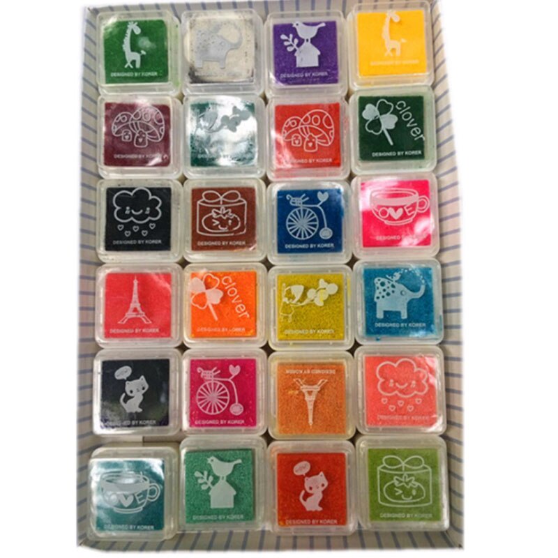 TMISHION Tampon Encreur Pour Tampon Tampon Encreur En Métal Couleur