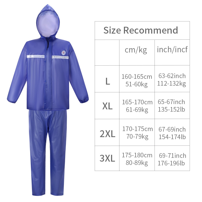 QIAN – manteau de pluie à capuche pour hommes et femmes, tenue de cyclisme, Poncho de pluie, vêtements de pêche et de Camping