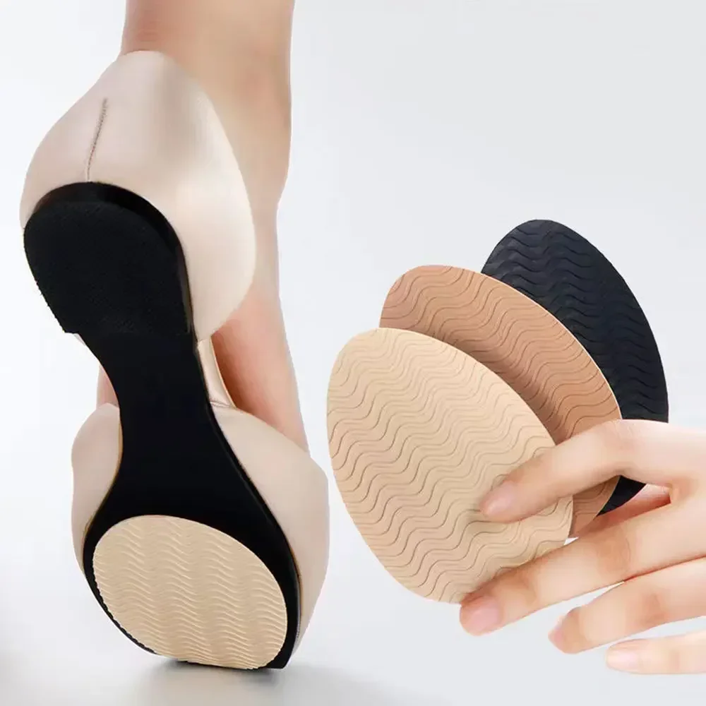 Pegatinas antideslizantes y resistentes al desgaste para zapatos, Protector de suela autoadhesivo, pegatina para tacones altos en el antepié, almohadillas para suelas de goma de silicona