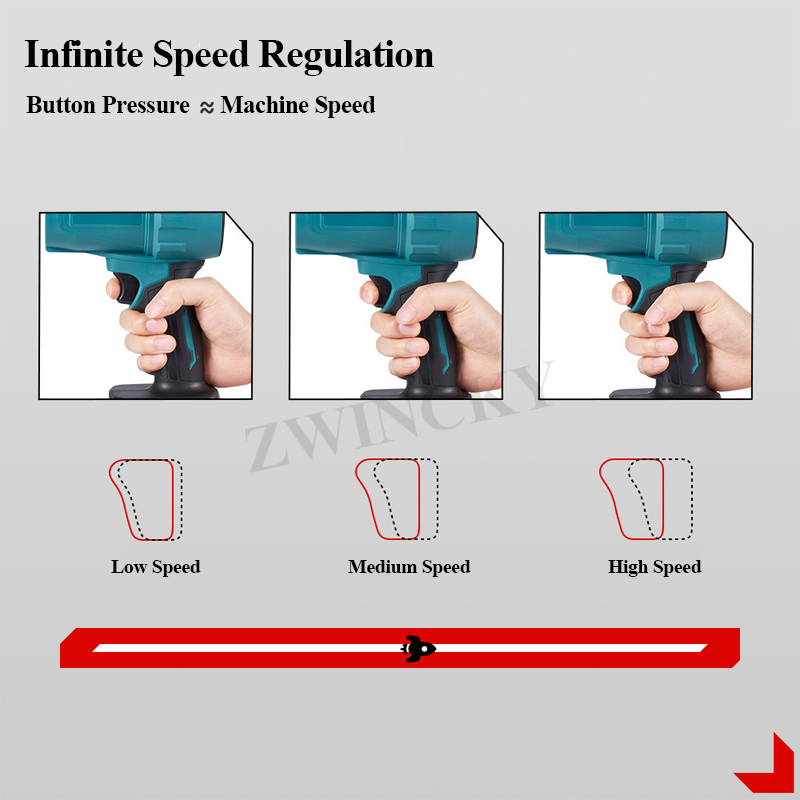 Für Makita 18V Lithium-Batterie Violent Blower Mini Turbo Jet Fan Handheld Bürstenlosen Motor industrielle Kanal Fan High-Power Fan
