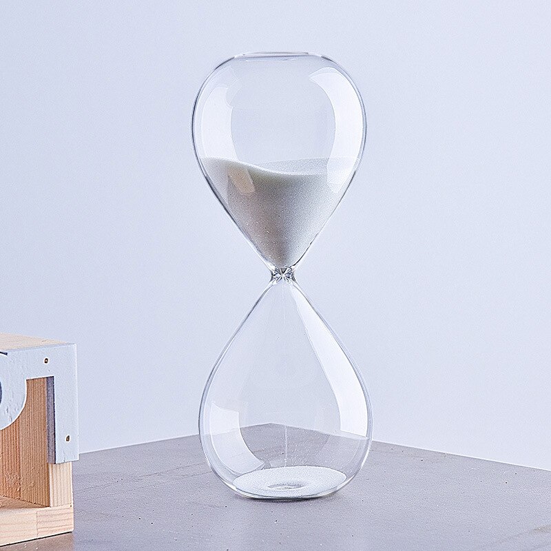 Minuterie en verre transparent, 5/30 minutes, horloge, plusieurs couleurs, décoration pour la maison et la voiture, de