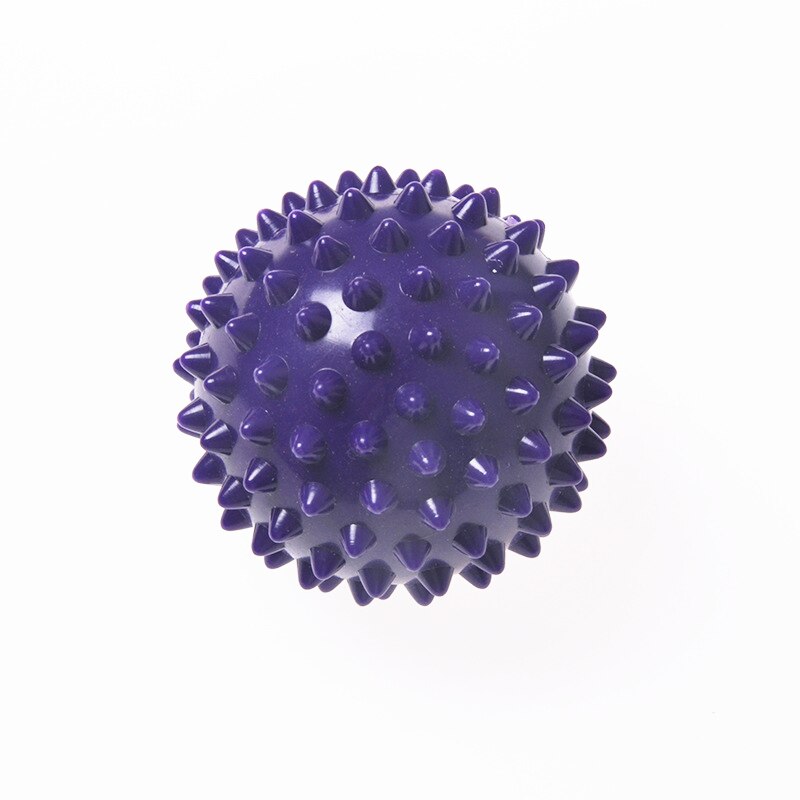 TPR 7CM diametro Hollow Soft Spike Ball recupero della forza della mano esercizio massaggio palla Yoga Fitness massaggiatore appuntito punto di innesco: Viola
