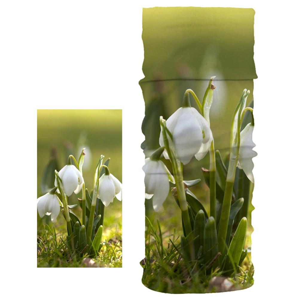 Dustproof Scarf Silk Scarf Small Daisy Pattern Trend Men and Women Unisex Magic Tube Scarf Four Seasons Universal: 12