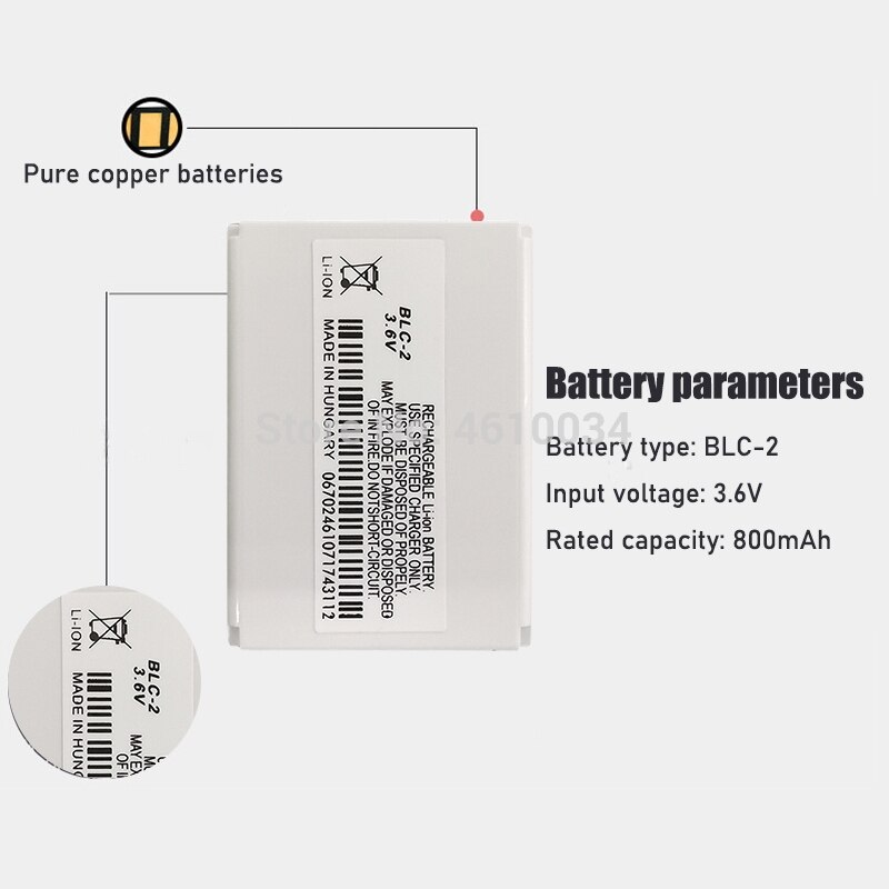 Oplaadbare BLC2 Blc 2 BLC-2 Li-Ion Polymeer Batterij Vervanging Telefoon Batterijen Voor Nokia 3310 3330 3315 3350 3510 6650
