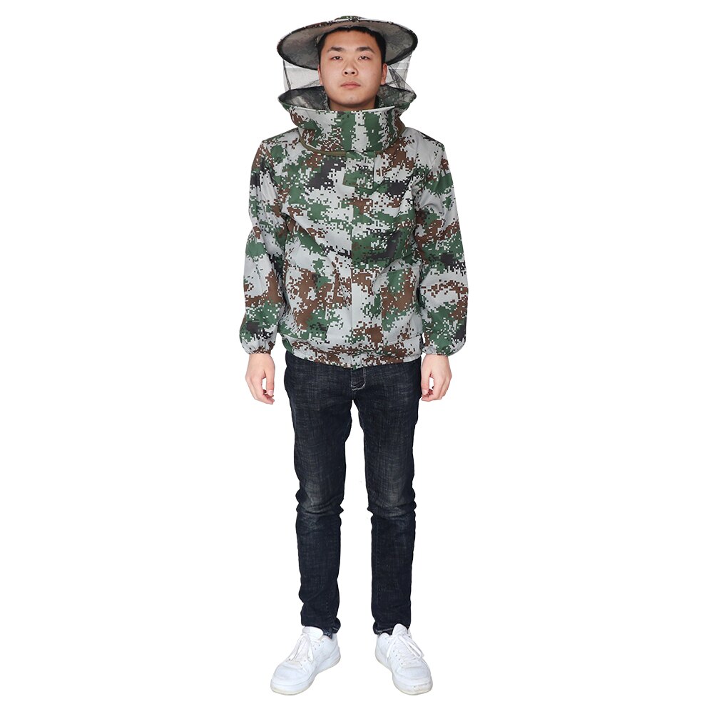 1 Pcs Beekeeper Jacket Suit Beekeeping Protective Clothing Anti-bee Hooded Veil Bee Feeding Supplies