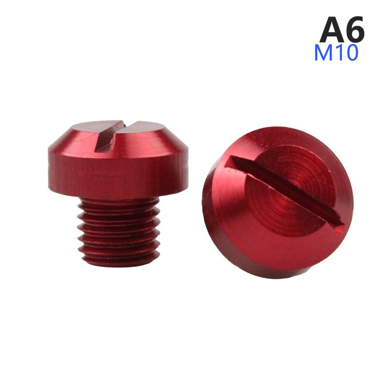 2 pezzi M10 antiruggine moto in alluminio CNC specchietto retrovisore foro tappi viti supporto specchietto retrovisore accessori moto