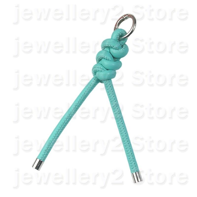 C9GF Trendy Handwoven PU Lederen band Key Ring Weaving Keychain Pendant voor meisjes: D39