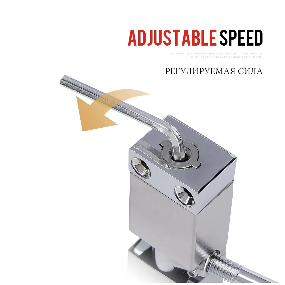 zinc al Automatic Spring Door Closer Door Closing Device Can Adjust The Door Closing Device Furniture Door Hardware
