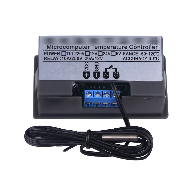 W3230 Mini Digital Temperature Controller 12V 24V 220V Thermostat Regulator Heating Cooling Control Thermoregulator With Sensor