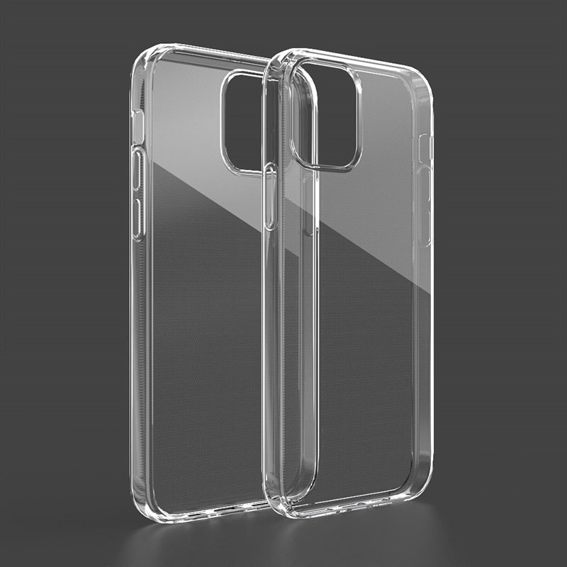 Silicone macio capa traseira para o iphone 12 11 pro xs max se xr 8 7 6 plus 5 caso ultra fino claro caso do telefone para o iphone 12 11 xr 7 8