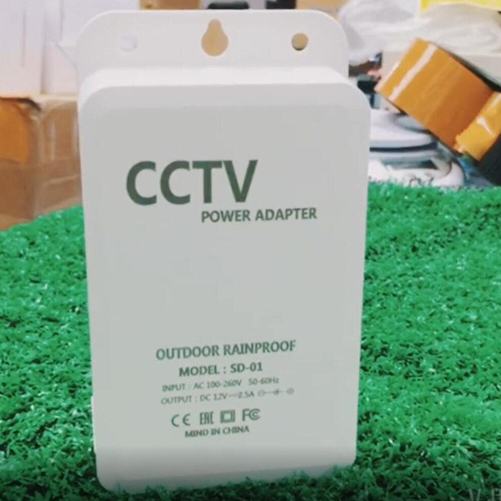 DC 12V 2.5A Waterproof Power Supply AC 110V-240V Adapter For Outdoor Security Camera input Viedo Surveillance Camera Sysyem DIY