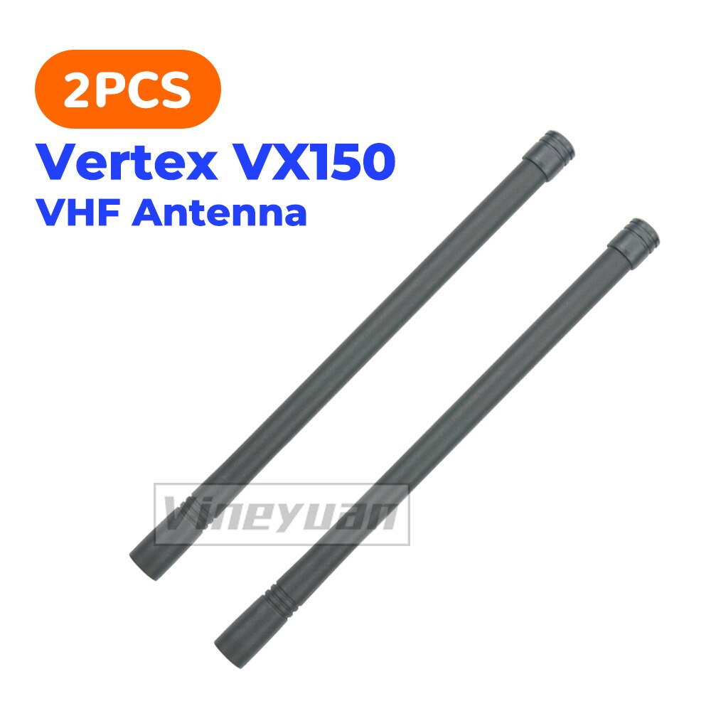 2x Standaard Stubby High Gain Koperen Kern Vhf 136-174Mhz Antenne Voor Vertex Radio VX-160 VX-180 VX-231 VX-350 walkie Talkie