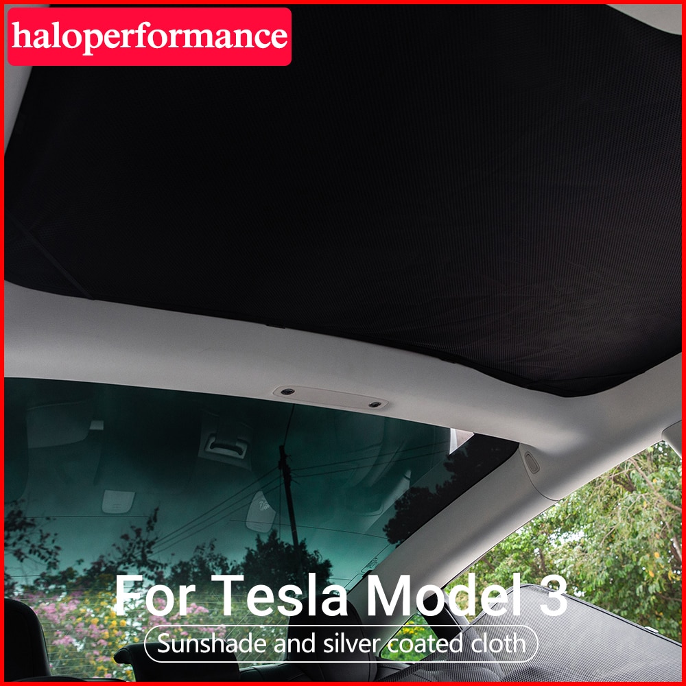 Haloperformance Model3 Auto Zonnescherm Rear Voor Tesla Model 3 Accessoires Dak Dakraam Tinten Tesla Model Drie