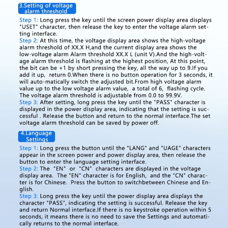 Digitale Wattmeter Dc 20A 2000W Power Panel Meter Monitor Power Energie Voltmeter
