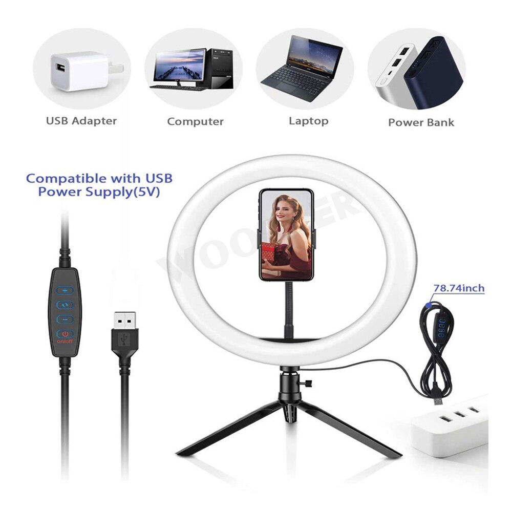 Telefoon Led Light Ring Selfie Ring Lamp Fotografie Video Live Studio Vulling Light Photo Voor Smartphone