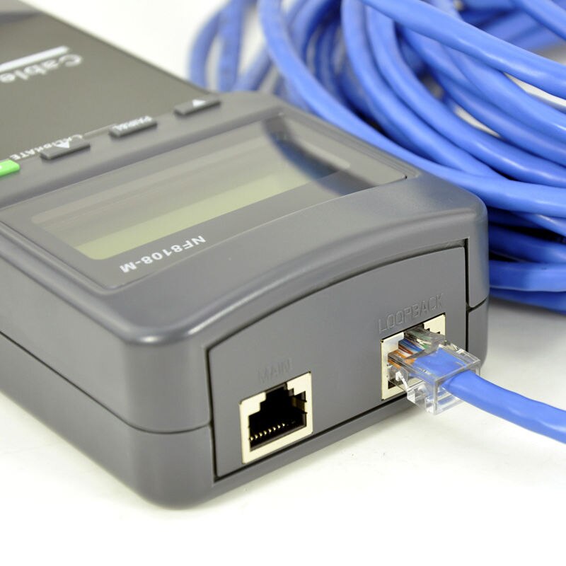 Cable Length Tester Network Cable Tester Meter Length 8 remote units Cat 5E/ 6E UTP STP CAT5 RJ45