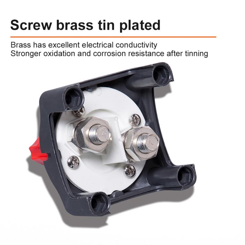 Car Battery Selector Rotary Switch Auto Battery 12V-60V RV Marine Boat Battery Power Cut Off Kill Switch Auto Replacement Parts