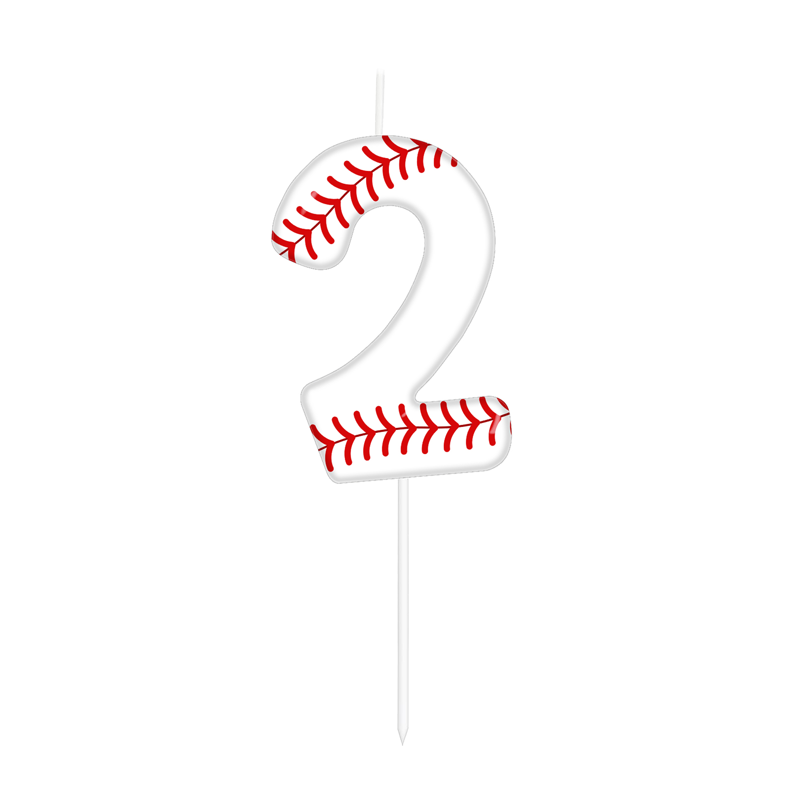 Urodziny o tematyce baseballowej białe cyfry 0-9 świece, chłopcy dziewczęta dzieci wszystkiego najlepszego z okazji urodzin ozdoba na wierzch tortu spotkania motyw zaopatrzenie solidny prezenty: tęcza