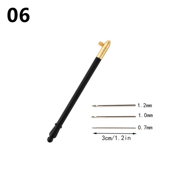 1 Set Embroidery Punch Needle Interchangeable Embroidery Cross Stitch Hoop Crochet Hooks Crochet Tool for Diy: 06