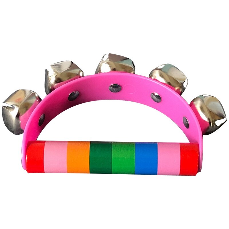 Juguetes de madera para bebés, cascabeles para niños, juguete educativo para bebés, al azar: Pink