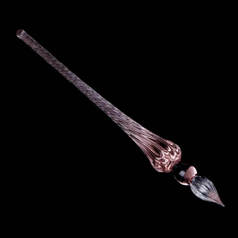 1Pc Overvalue Sky Blue Crystal Glass Dip Pen Signature Pen Fountain Pens Bussiness Offices School Stationery: 6