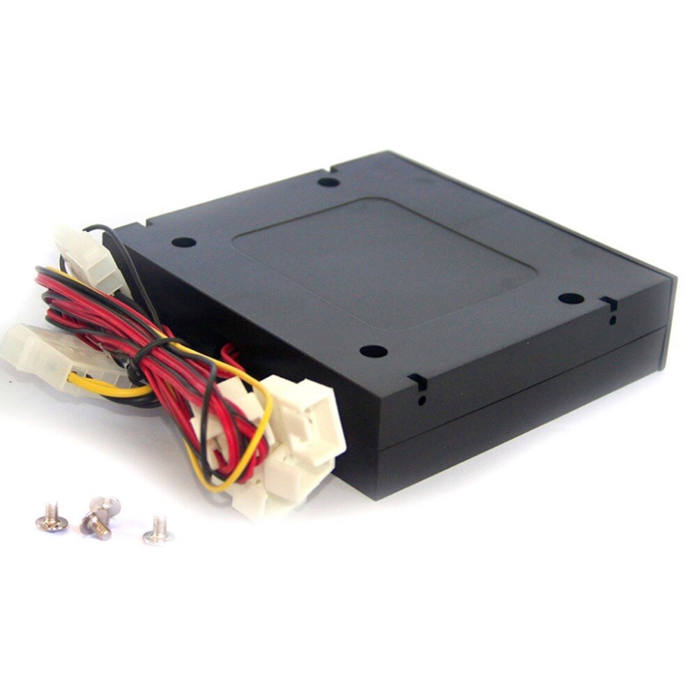 3.5inch PC HDD 4 Channel Speed Fan Controller with Blue/Red LED Controller Front Panel For Computer Fans