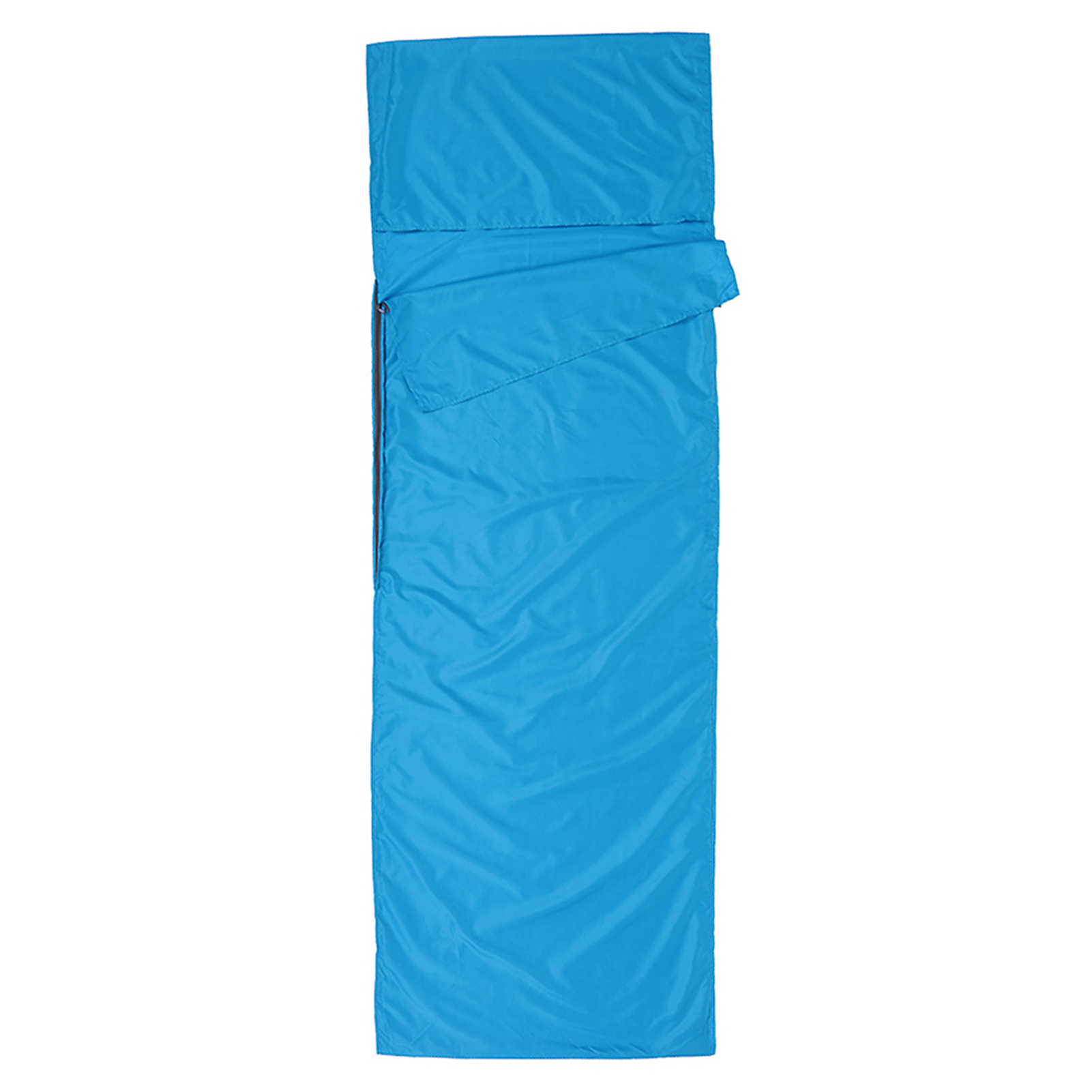 TOMSHOO-saco de dormir para viaje al aire libre, forro de 70x210CM, para acampar, senderismo, saludable, con funda de almohada, portátil, ligero, viaje de negocios: Blue