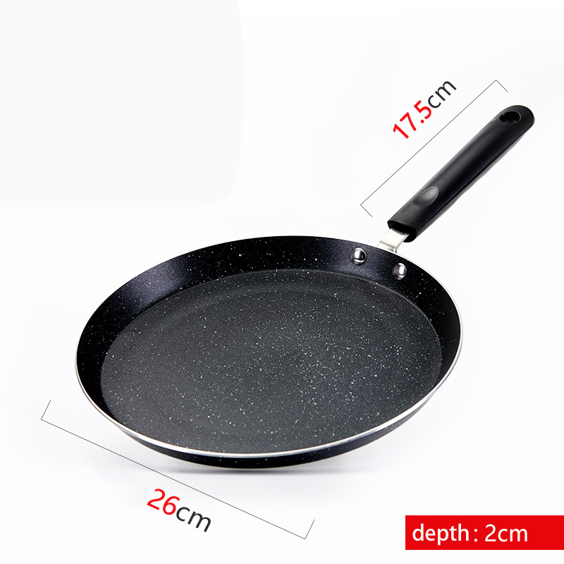 Non Stick Koekenpan Layer Cake Maken Pan Met Handvat Crêpe Pan Gebakken Biefstuk Voor Inductie Kookplaat Gas kachel Opening Fire