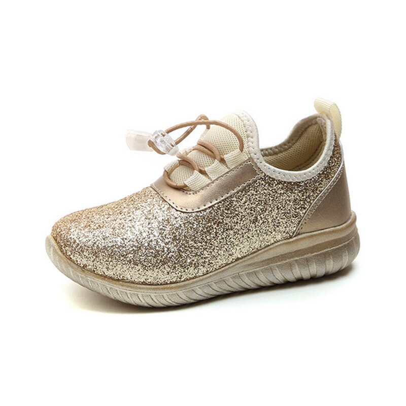 Mhyons kindersportschoenen jongens meisjes kinderen goede casual schoenen sneakers glanzend goud kleur comfortabele kinderschoenen instappers