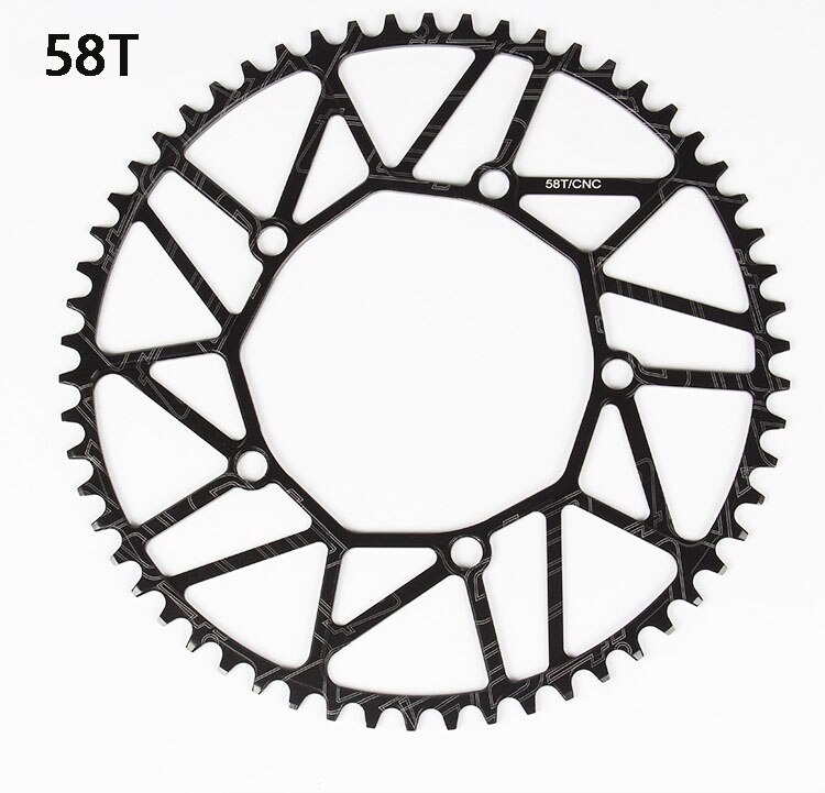 LP litepro Cogwheel left and right crank set Road bike folding car modification Single disc 130 BCD bicycle parts Including axis: 58T