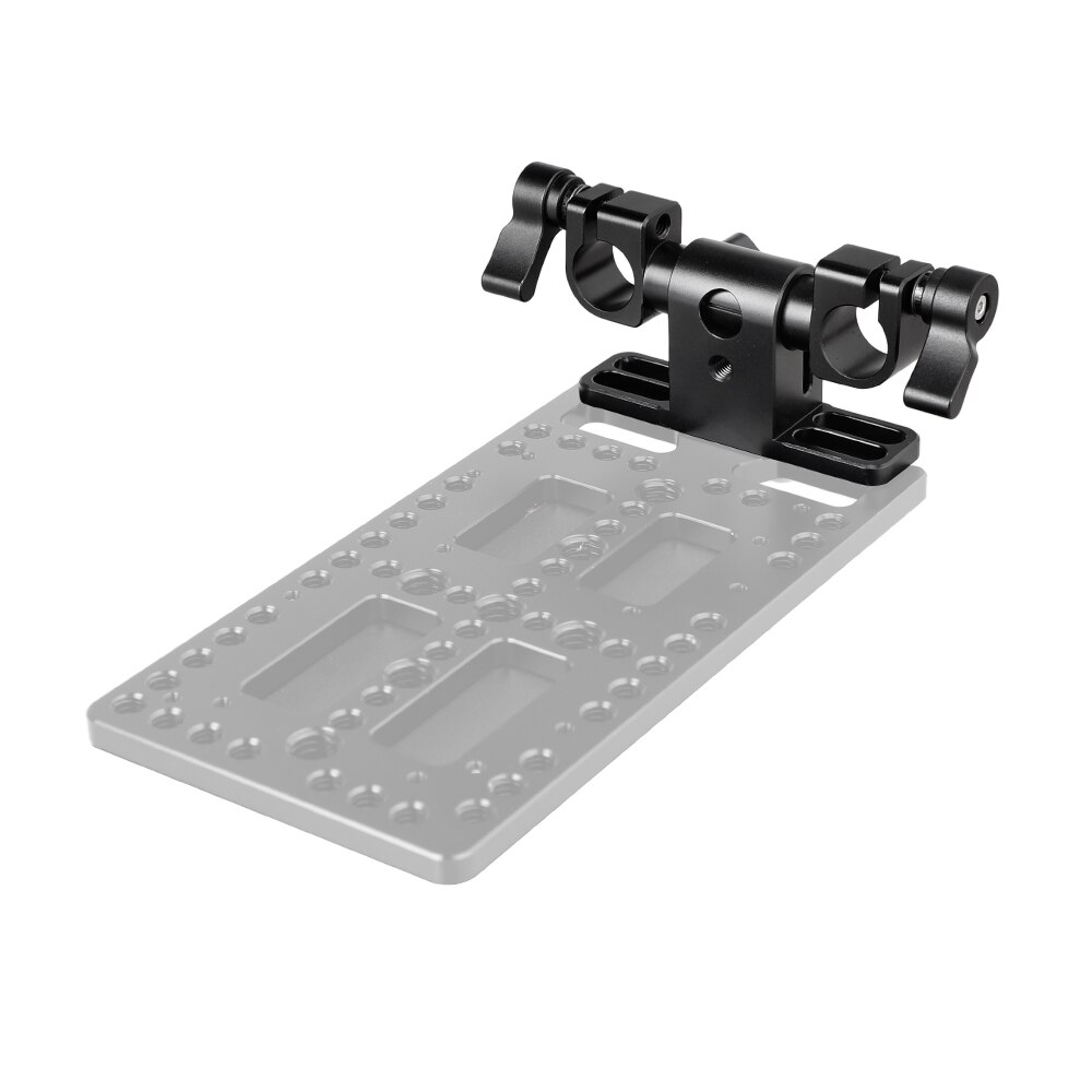 KIMRIG Adjustable 15mm Dual Rod Clamp With 360 Swivel Rod Adapter For LWS rod support system DSLR Camera Accessory Photo Studio