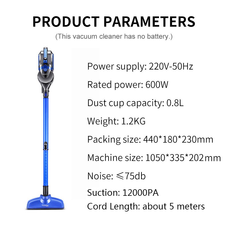 Seamoy Colded 2-in-1 Hand Held Cyclon Cleaner Low Noise Portable Household Vacuum Cleaner Handheld Dust Collector and Aspirator
