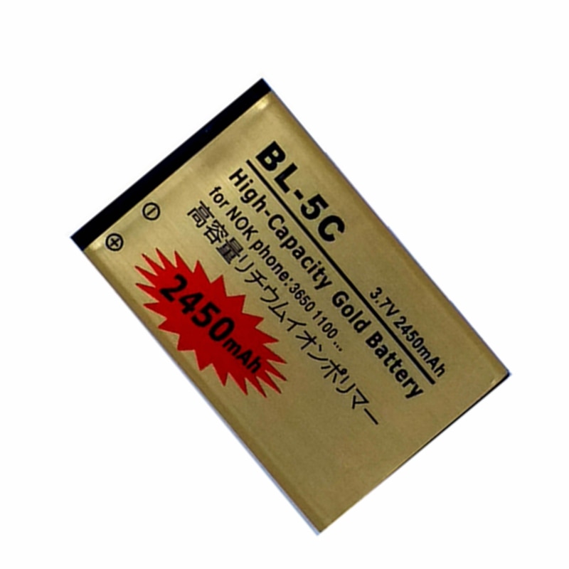 BL-5C Vervangend Batterij Voor Nokia 2610 2600 2300 6230 6630 N70 N71 1112 1208 1600 1100 1101 N72 Interne Batterijen accumulator