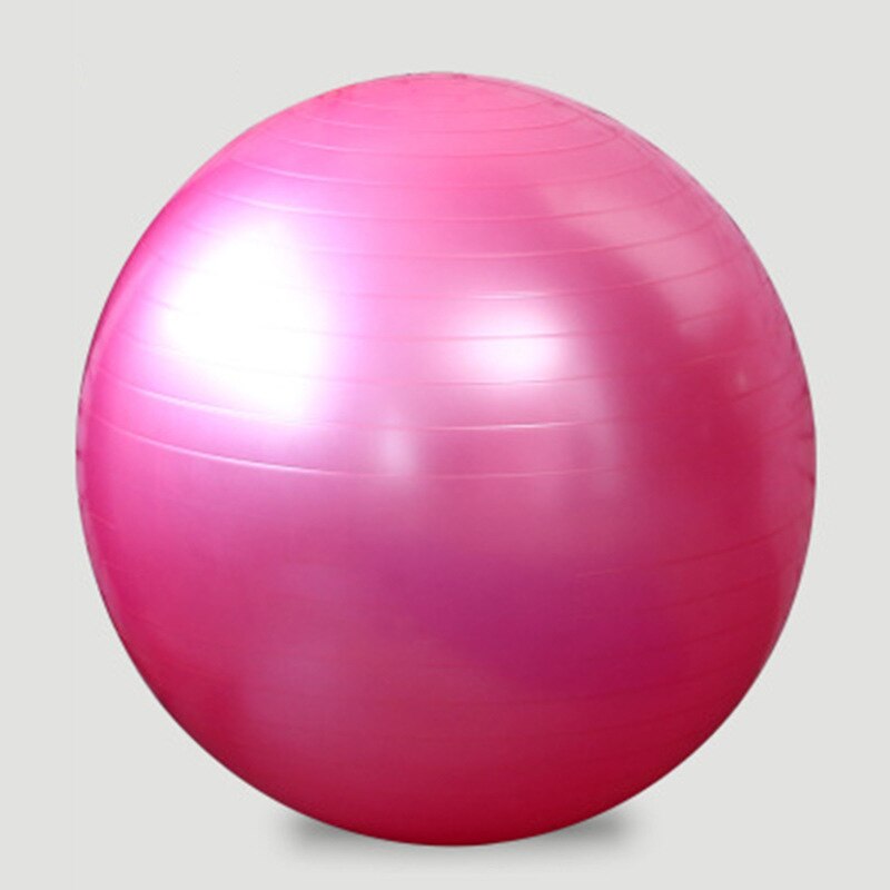 Yoga Ball Fitness Bälle 55cm 65cm 75cm Sport Pilates Birthing Fitball Übung Training Workout Massage Ball gym ball Mit Pumpe: Pink-45cm