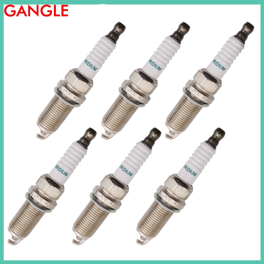 6 st dubbel iridium tändstift set lång livslängd oem 90919-01249 fk20 hbr 11 för lexus  gs350 is250 is350 gs450h toyota crown mark x ii