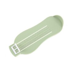 Medidor de medida de pie, regla de pie para bebé y niño en 3 colores, regla de medición de tamaño de zapatos, regla de ajuste de pie en crecimiento de longitud, herramienta de medidas: Verde