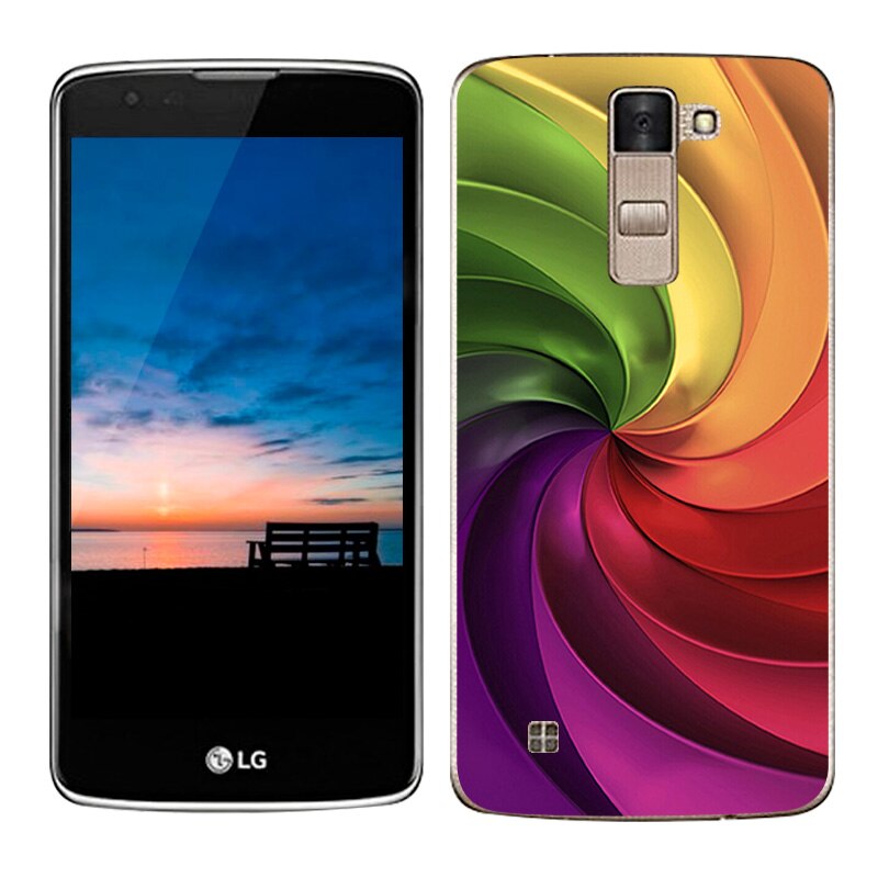 Luxury Case For LG K8 Lte K350 K350E K350N Covers Scape Painted Silicon TPU Soft Cover For LG K8 Phone Cases 5.0 Capa: 16
