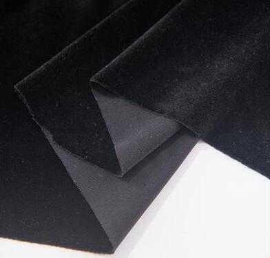 Hoogwaardige Stretch Dikke Koreaanse Fluwelen Fluwelen Stof Dikke Gouden Fluwelen Non-Fleece Kleding Zijde Kleding Fluwelen Stof: black