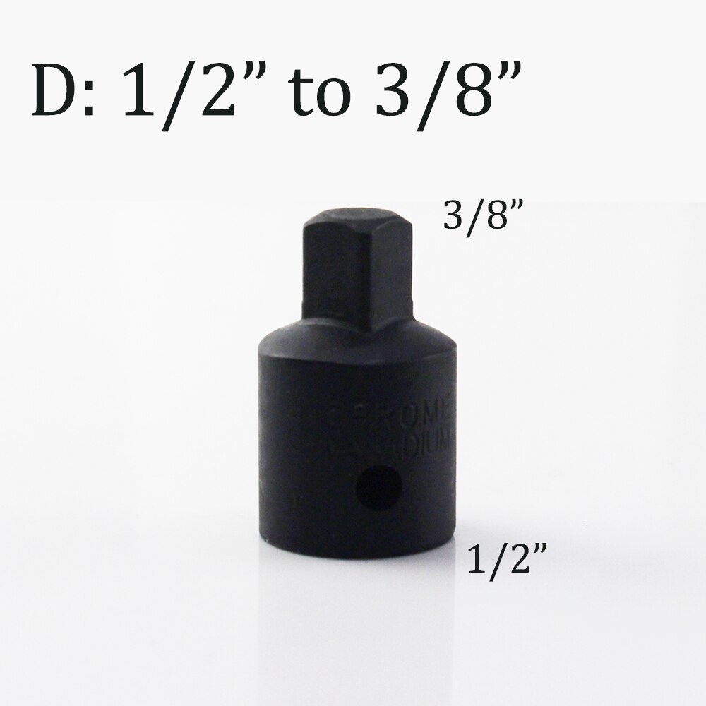 Adaptateur convertisseur à cliquet, à douille en acier, réducteur 1/2 à 3/8 3/8 à 1/4 1/4 à 3/8 3/8 à 1/2 voiture, outils de réparation de vélos: D- 0.5 TO 0.375