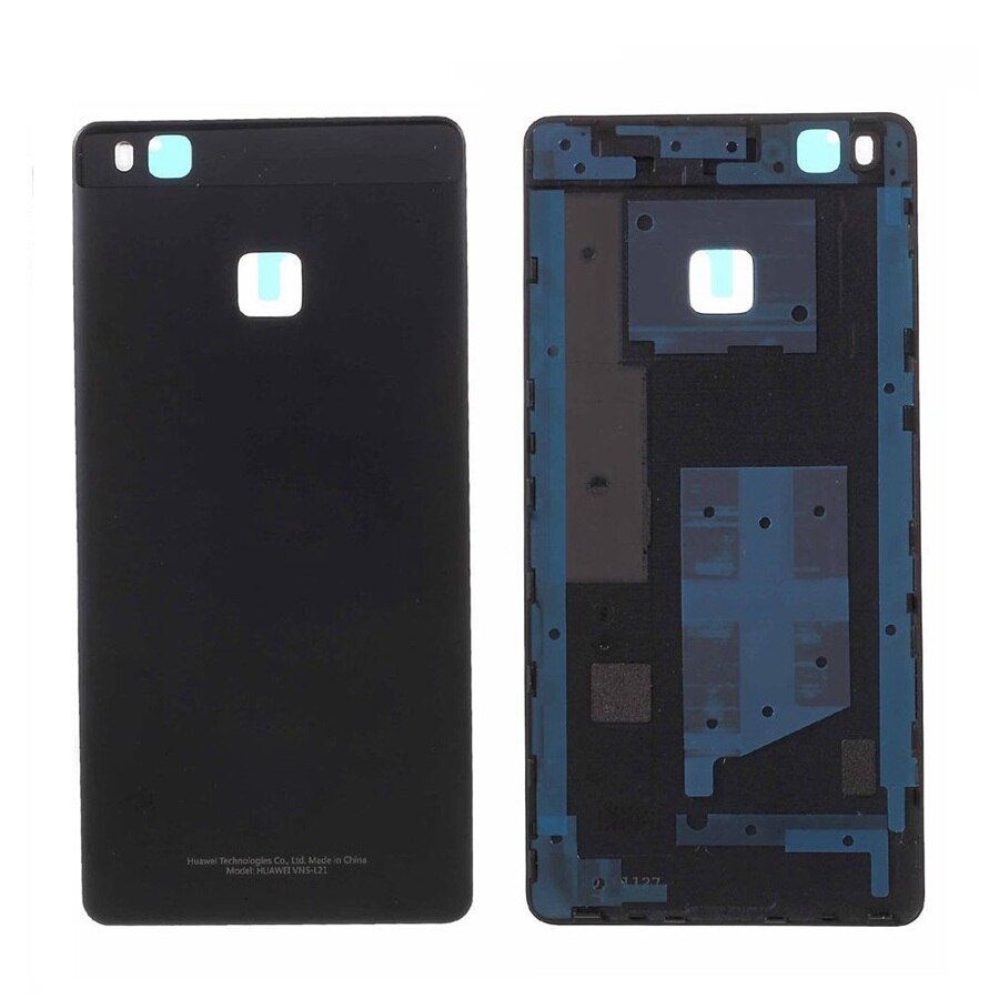 for Huawei P9 Lite Back Battery Cover Rear Door Housing Case Chassis For Huawei P9 lite Battery Cover P9lite VNS-L21 VNS-L23: Black